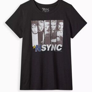 Torrid Plus size NSYNC Classic Fit Crew Tee - Cotton Black shirt size 4x